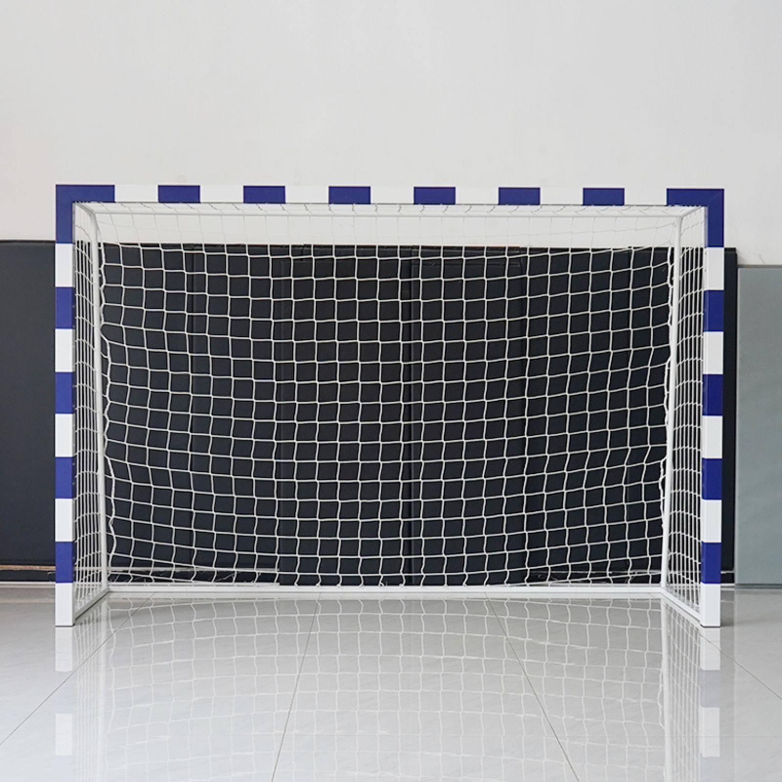 3m X 2m Cazna ALU80 Futsal Goal (FOLDAWAY) [Colour: Blue] [Single or Pair:: Single]