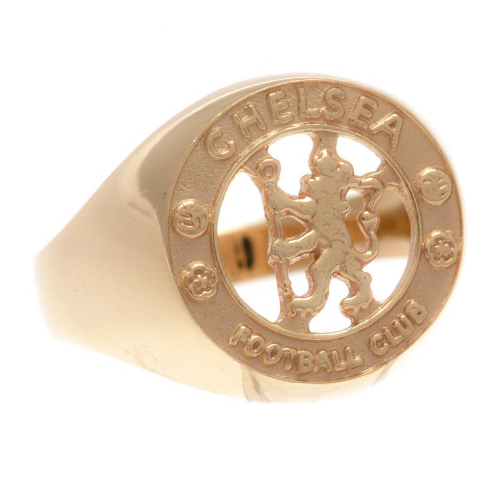 Chelsea FC 9ct Gold Crest Ring Medium