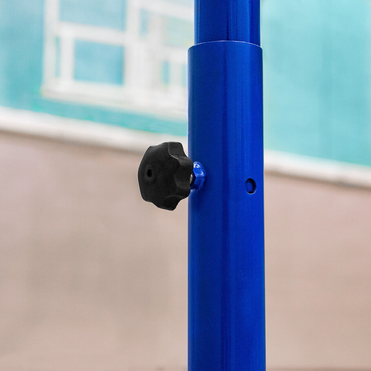 FREESTANDING NETBALL POSTS [SCHOOL STANDARD] [Colour: Blue] [Single or Pair:: Single]