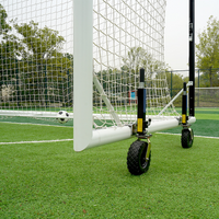 5m x 1.2m Cazna ALU110 Freestanding Soccer Goal [Single or Pair:: Single] [Wheel Options:: 360° Wheels] [Goal Weights:: With Weights]