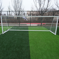 3.7m x 1.8m CAZNA ALU110 Fresstanding Soccer Goal [Single or Pair:: Single] [Wheel Options:: 360° Wheels] [Goal Weights:: With Weights]