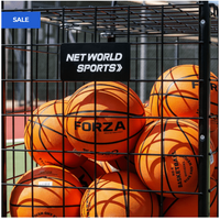 Portable Basketball Ball Cage & Equipment Cart Trolley