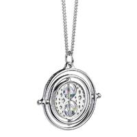 Harry Potter Sterling Silver Crystal Necklace Time Turner