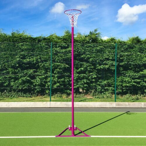 FREESTANDING NETBALL POSTS [SCHOOL STANDARD] [Colour: Blue] [Single or Pair:: Single]