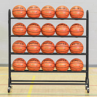 FREESTANDING BASKETBALL TROLLEY [20/40 BALLS] [Ball Capacity:: 40 Balls]