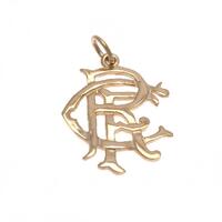 Rangers FC 9ct Gold Pendant Large