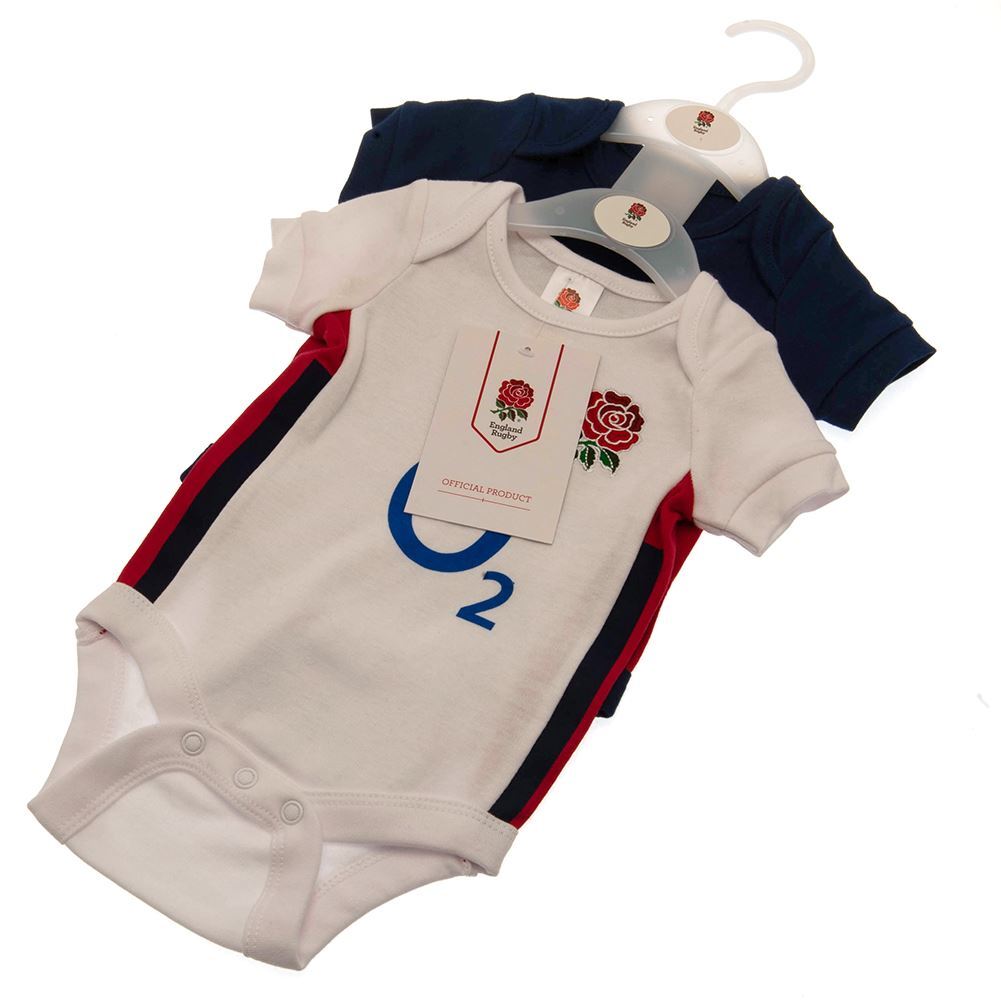 England RFU 2 Pack Bodysuit RB [Size:: 12-18Mths]