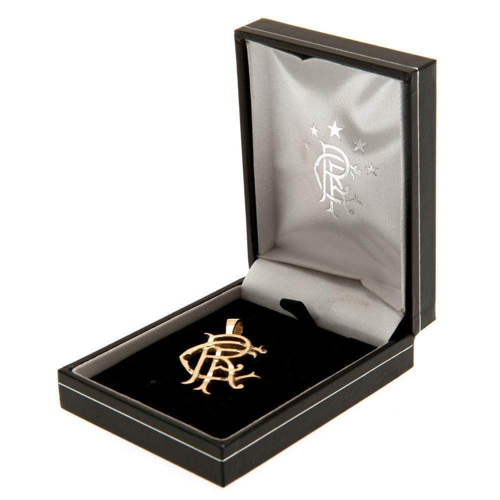 Rangers FC 9ct Gold Pendant Heavy Large