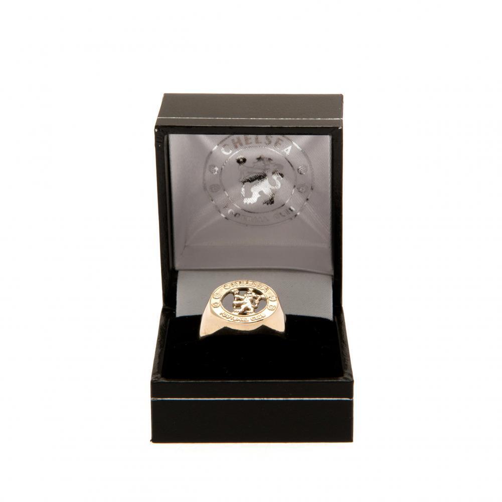 Chelsea FC 9ct Gold Crest Ring Small