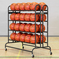 FREESTANDING BASKETBALL TROLLEY [20/40 BALLS] [Ball Capacity:: 40 Balls]