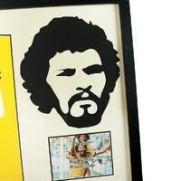 Brasil Socrates Signed Shirt Silhouette