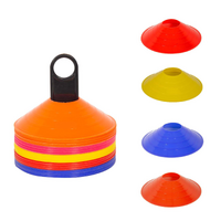 Cazna Soccer Training Marker Cones [5 COLOURS] [Colour: Multi Colours] [Pack Size:: Pack of 50]