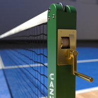 Cazna 080 Square Tennis Post [Ground Sockets Type:: With Ground Sockets]