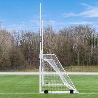 FREESTANDING ALUMINIUM SOCCER & RUGBY COMBINATION GOALS [Combination Goal Size:: 7.3m x 2.4m] [Single or Pair:: Single]