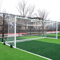 3.7m x 1.8m Cazna ALU110 Freestanding Stadium Box Soccer Goal [Single or Pair:: Single] [Wheel Options:: 360° Wheels] [Goal Weights:: With Weights]