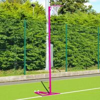 FREESTANDING NETBALL POSTS [SCHOOL STANDARD] [Colour: Blue] [Single or Pair:: Single]