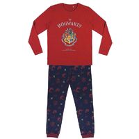 Harry Potter Ladies Long Pyjama Set Hogwarts