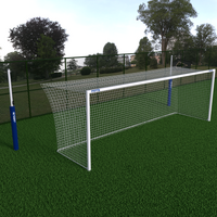 5m x 2m Cazna Socketed Soccer Goal [Single or Pair:: Single]