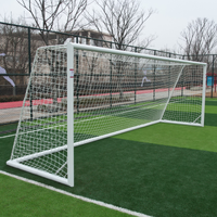 3.7m x 1.8m CAZNA ALU110 Fresstanding Soccer Goal [Single or Pair:: Single] [Wheel Options:: 360° Wheels] [Goal Weights:: With Weights]