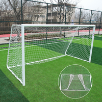 2.4m x 1.2m Cazna ALU60 Folding Soccer Goal [Single or Pair:: Single]