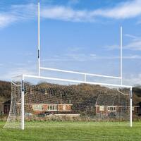 SOCKETED ALUMINIUM SOCCER & RUGBY COMBINATION GOALS [Combination Goal Size:: 7.3m x 2.4m] [Single or Pair:: Pair]