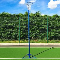 FREESTANDING NETBALL POSTS [SCHOOL STANDARD] [Colour: Blue] [Single or Pair:: Single]