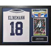 Tottenham Hotspur FC 1994 Klinsmann Signed Shirt (Framed)