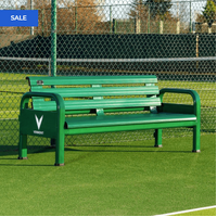 VERMONT ALUMINIUM TENNIS COURT BENCH SET ADD TO BASKET SALE VERMONT ALUMINIUM TENNIS COURT BENCH SET [Package Type:: 1 Bench]