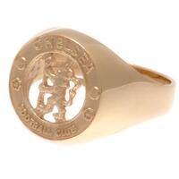 Chelsea FC 9ct Gold Crest Ring Medium