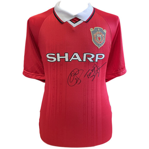 Manchester United FC 1999 Solskjaer & Sheringham Signed Shirt